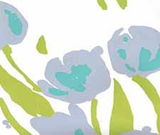 Quadrille - Tulip Multicolor - 020071WP - Lilac Turquoise Green
