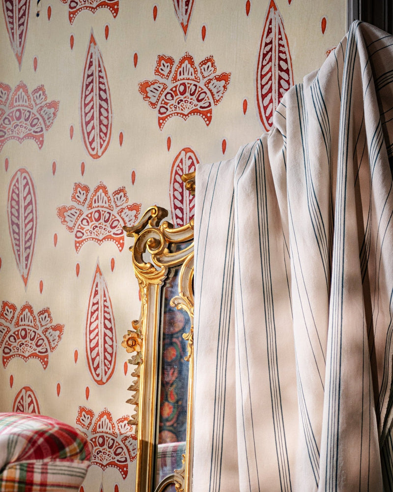 Mind The Gap - BETHEL BATIK Smoke Green Wallpaper - WP30077