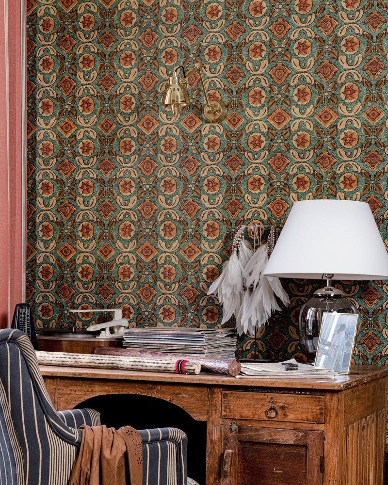 Mind The Gap - VARANASI Indigo Wallpaper - WP30099