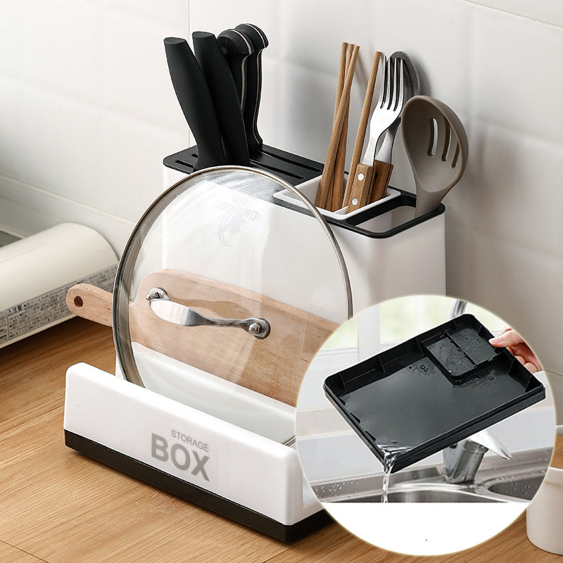 Tableware Storage Holders Kitchen Knife Plastic Storages Racks For Kitchen Convenience Cabinet Kitchen Gadgets glodeco
