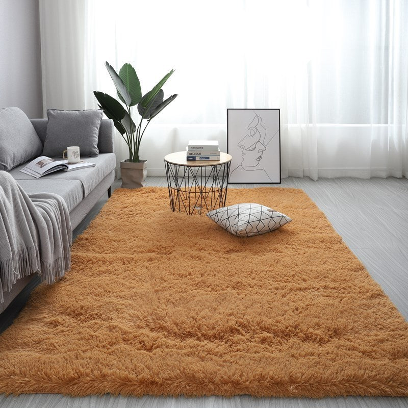 Nordic Fluffy Rectangle Rug – Soft Anti-Slip Carpet 13 Colors. glodeco