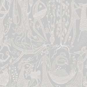 Schumacher - Po‚àö¬Æme D'amour - Grey - 1762 - Wallpaper