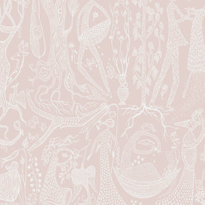 Schumacher - Poeme D'amour - Blush - 1764 - Wallpaper