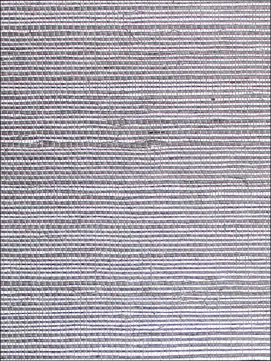 Scalamandre SC0003G1194 Sisal Metallic Silver Wallpaper
