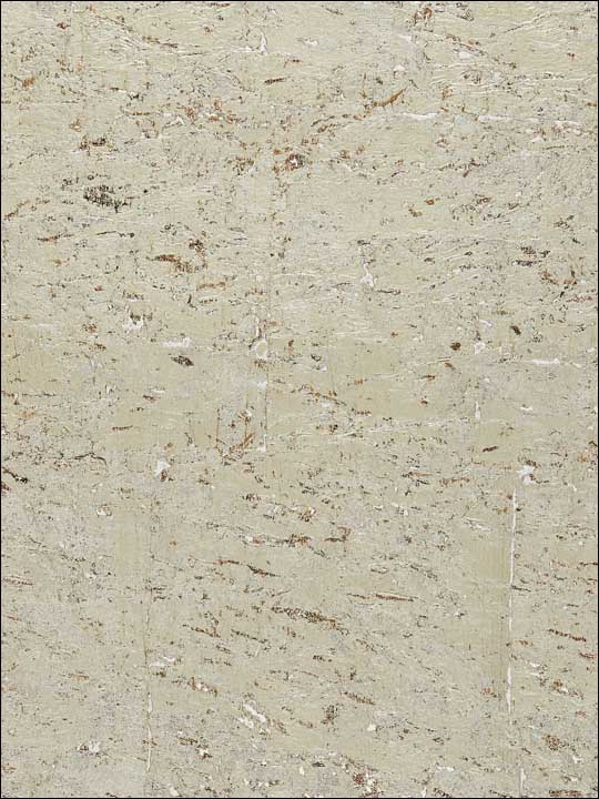 Scalamandre SC0008WP88336 Metal Cork Alabaster Wallpaper