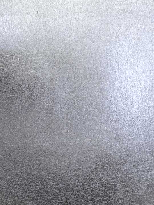 Scalamandre SC0001WP88335 Silver Leaf Silver Metal Wallpaper