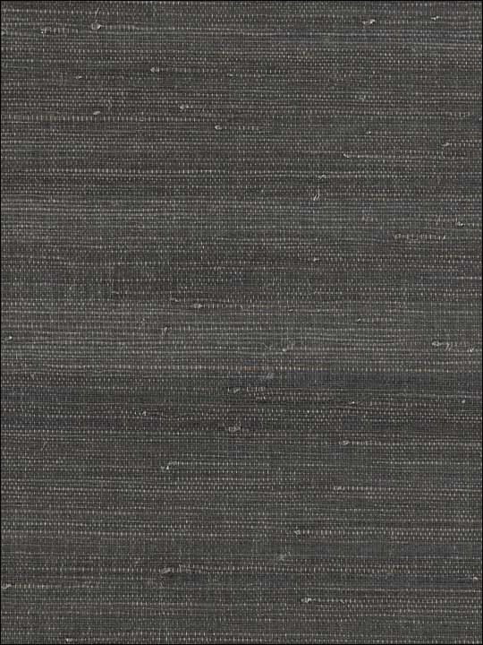 Scalamandre SC0006WP88343 Textured Sisal Anthracite Wallpaper