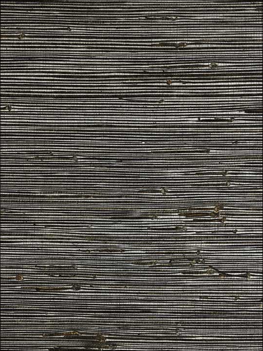 Scalamandre SC0001WP88351 Metallic Jute Weave Granite and Silver Wallpaper