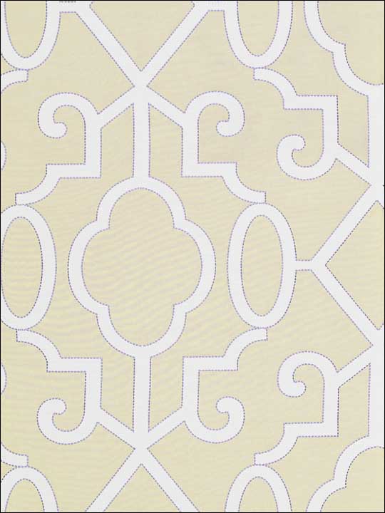Scalamandre SC0001WP88356 Ming Fretwork Alabaster Wallpaper