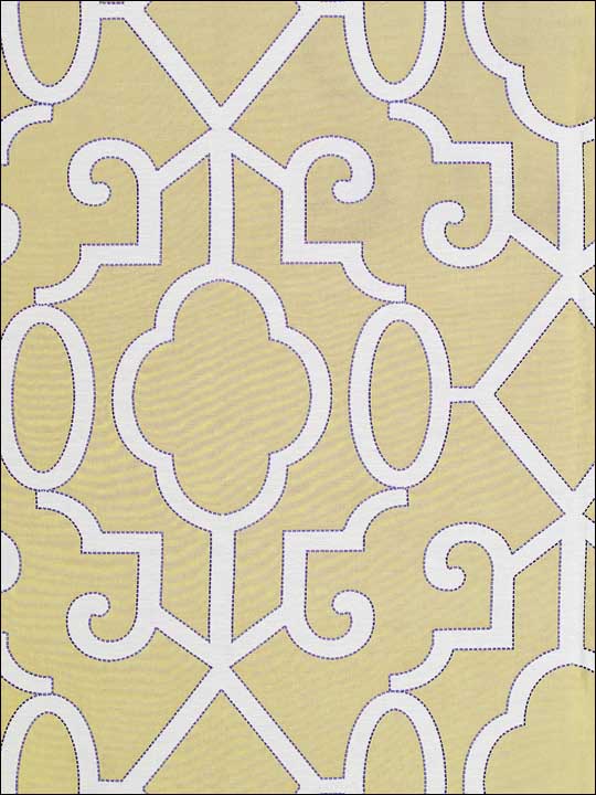 Scalamandre SC0002WP88356 Ming Fretwork Champagne Wallpaper