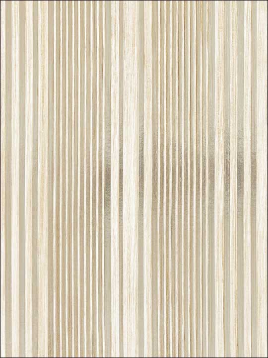 Scalamandre SC0002WP88367 Pacific Stripe Champagne Wallpaper