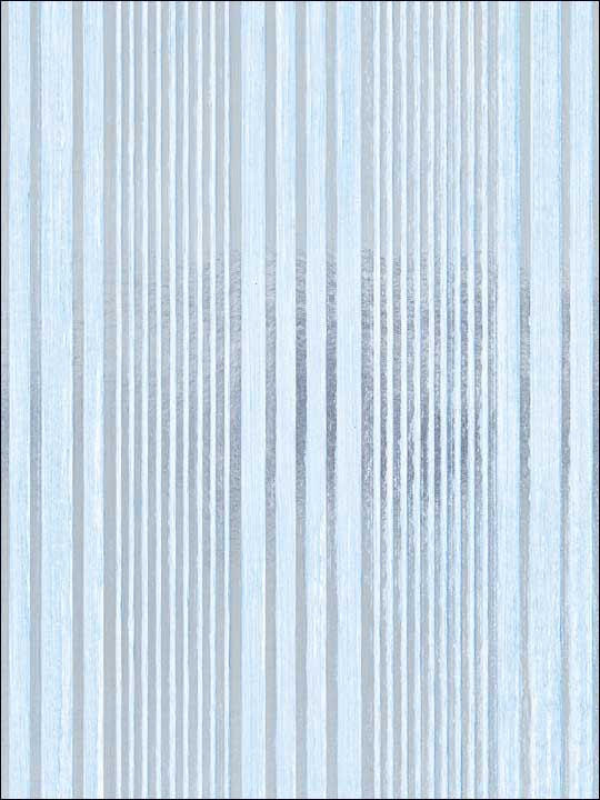 Scalamandre SC0003WP88367 Pacific Stripe Sky Wallpaper