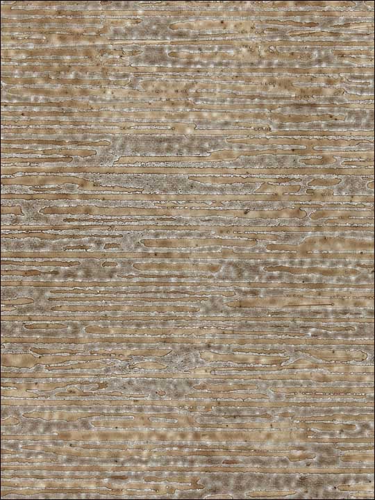 Scalamandre SC0004WP88366 Canyon Taupe and Silver Wallpaper