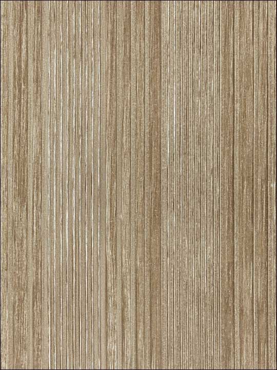 Scalamandre SC0004WP88367 Pacific Stripe Taupe and Silver Wallpaper