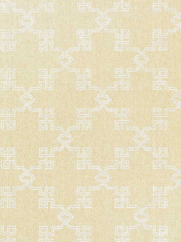 Scalamandre SC0001WP88374 Suzhou Lattice Raffia Weave Straw Wallpaper