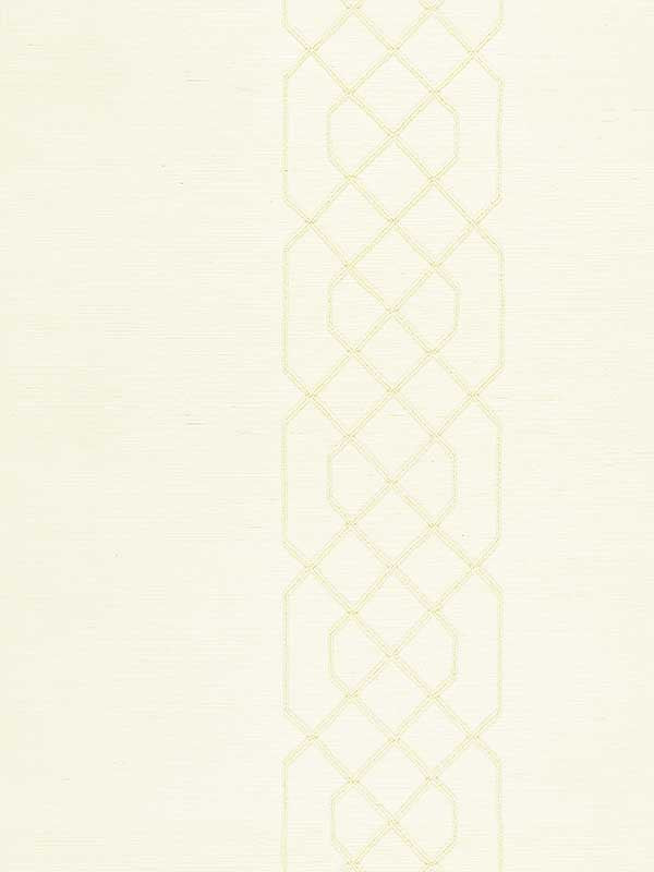 Scalamandre SC0001WP88385 Adelaide Beaded Sisal Ivory Wallpaper