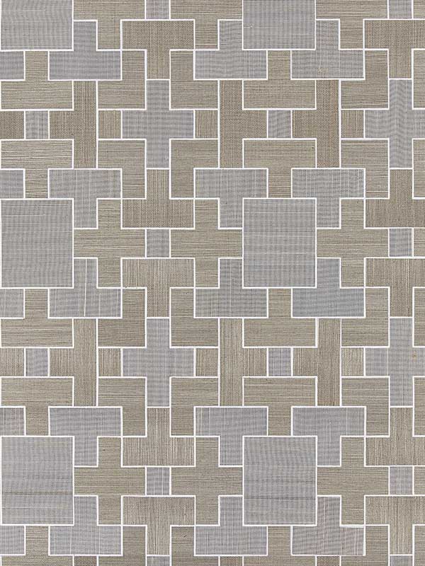 Scalamandre SC0001WP88471 Allegro Sisal Dove Wallpaper