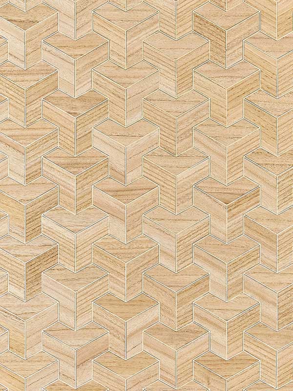 Scalamandre SC0001WP88472 Forte Wood Antique Wallpaper