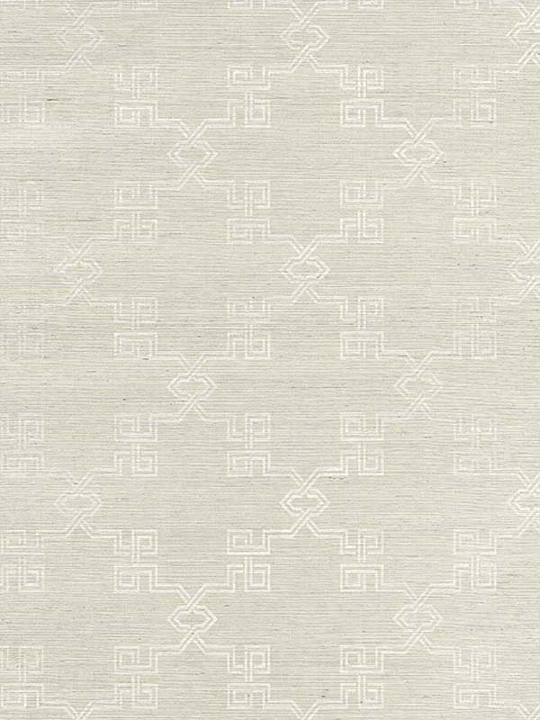 Scalamandre SC0002WP88374 Suzhou Lattice Sisal Haze Wallpaper