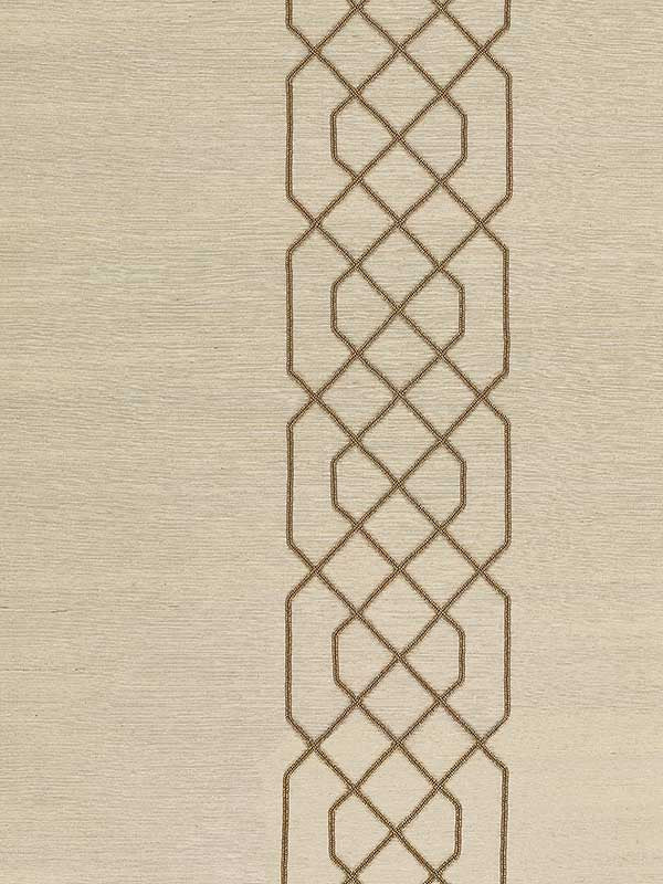 Scalamandre SC0002WP88385 Adelaide Beaded Sisal Burnished Gold Wallpaper