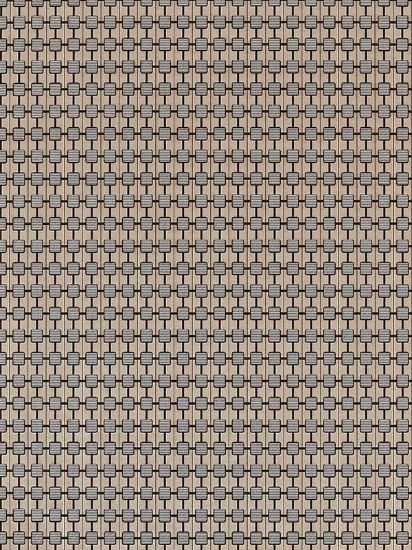 Scalamandre SC0002WP88459 Tempo White Gold Wallpaper