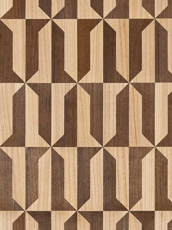 Scalamandre SC0002WP88462 Mezzo Wood Natural and Bark Wallpaper