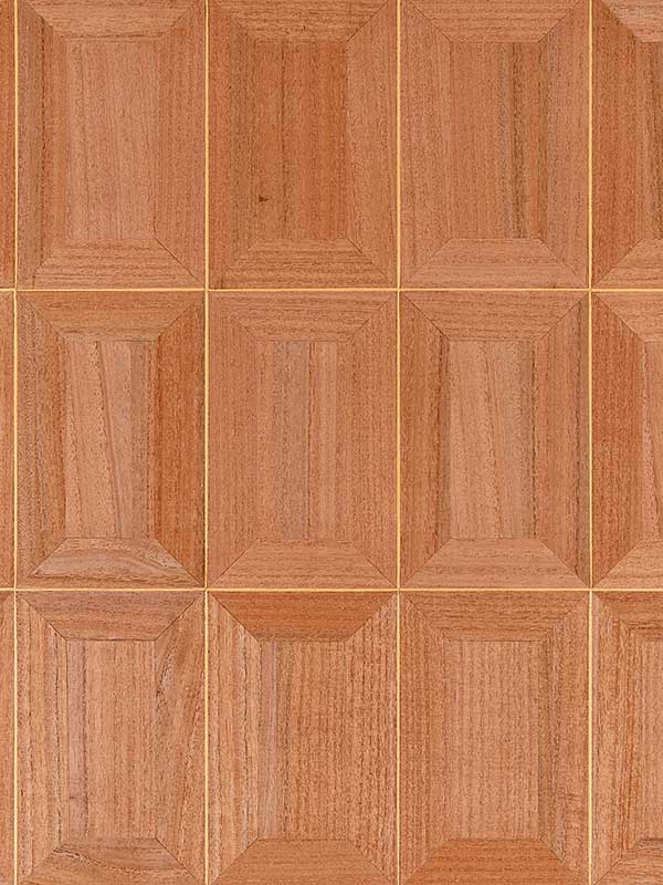 Scalamandre SC0002WP88475 Libro Wood Red Hen Wallpaper
