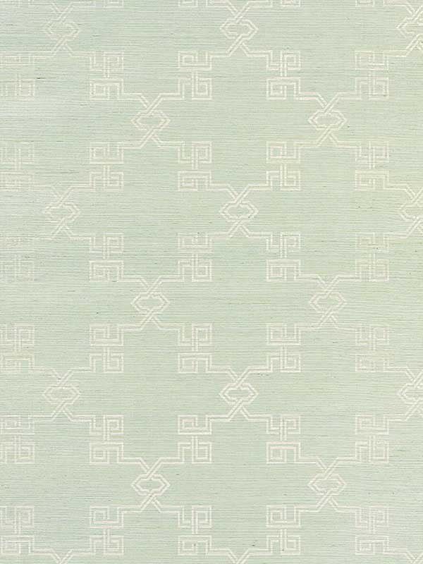 Scalamandre SC0003WP88374 Suzhou Lattice Sisal Mineral Wallpaper