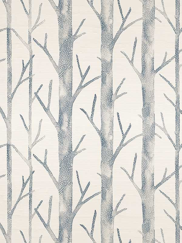 Scalamandre SC0003WP88444 Everett Silk Twilight Wallpaper