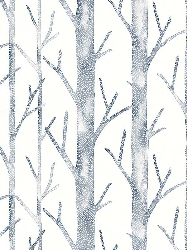 Scalamandre SC0003WP88448 Everett Vinyl Twilight Wallpaper