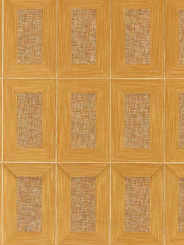 Scalamandre SC0003WP88474 Libro Woven Golden Wallpaper