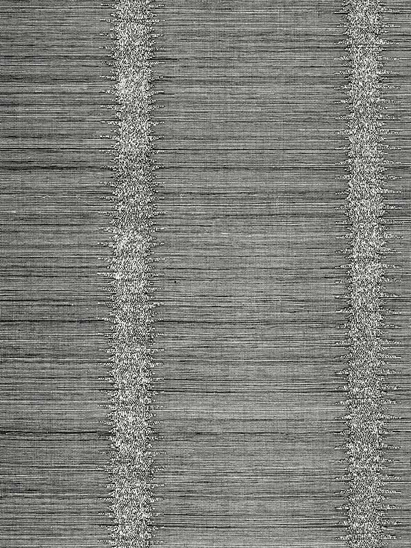 Scalamandre SC0004WP88386 Veronica Beaded Grasscloth Carbon Wallpaper