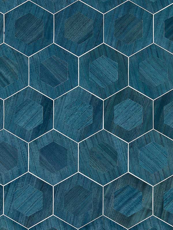 Scalamandre SC0004WP88476 Hexad Indigo Wallpaper