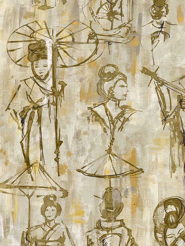 Scalamandre SC0005WP88450 Yumiko Moss Wallpaper