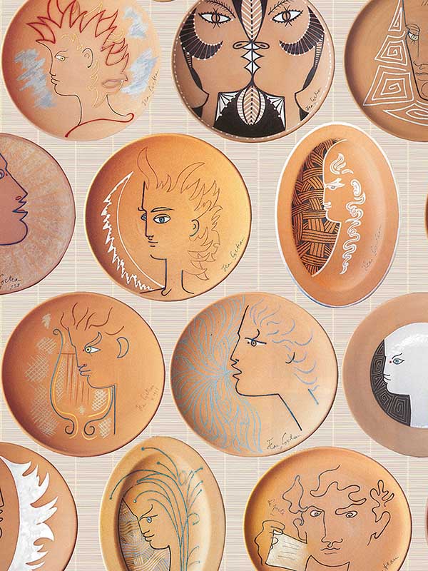 Scalamandre WH000016467 Poteries Terre Cuite Wallpaper