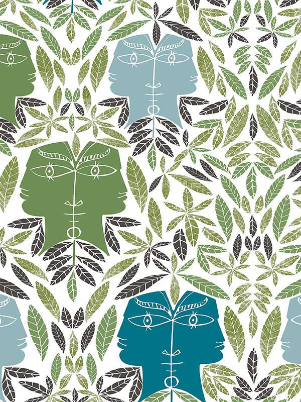 Scalamandre WH000016470 Cap Dail Vegetal Wallpaper