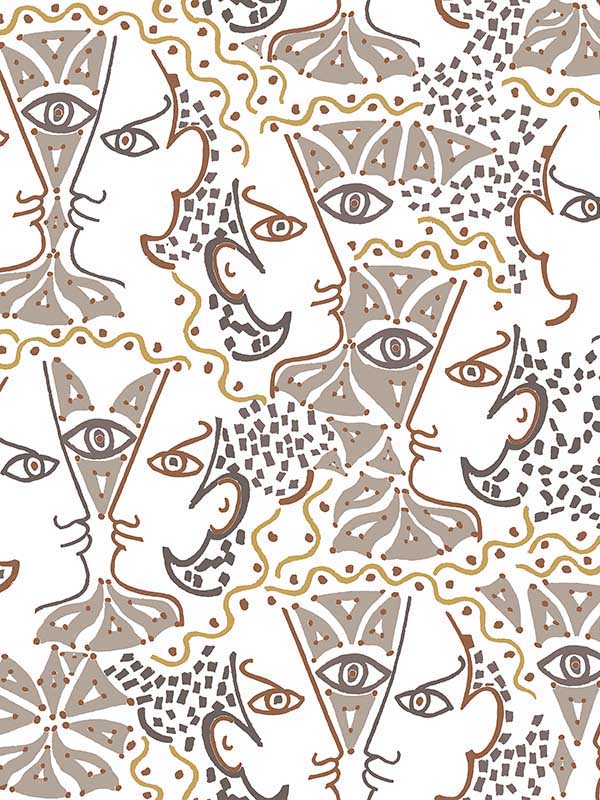 Scalamandre WH000026468 Union Taupe Wallpaper