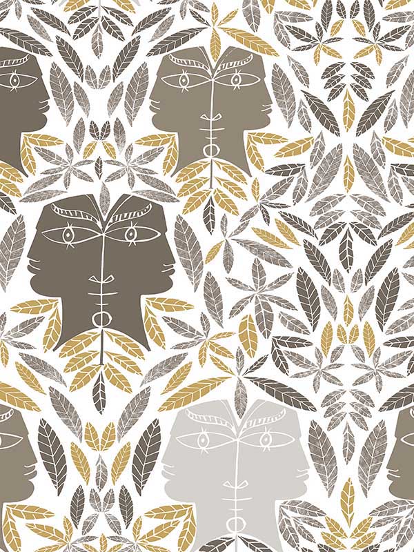 Scalamandre WH000026470 Cap Dail Taupe Wallpaper