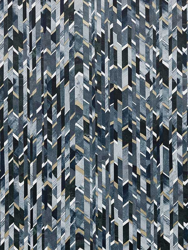 Scalamandre WH000036445 Marqueterie Ardoise Wallpaper