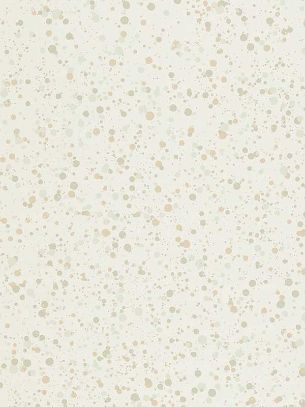 Scalamandre WHN000AP0153 Spatter Beige On White Wallpaper
