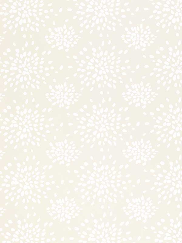 Scalamandre WHN000WP1020 Fireworks White On Offwhite Wallpaper