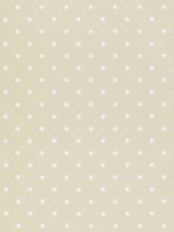 Scalamandre WHN00WSP1003 Trixie White On Beige Wallpaper
