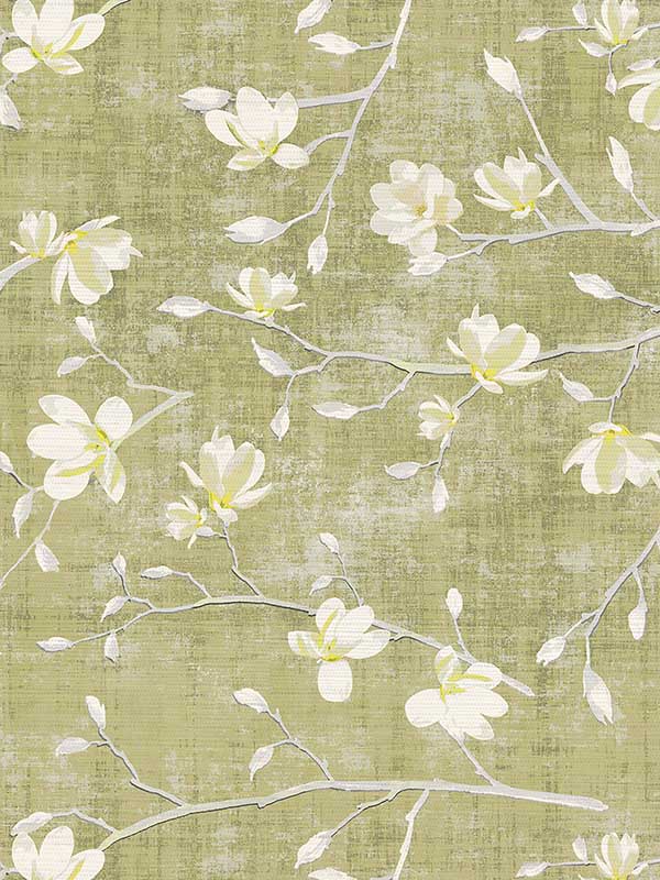 Scalamandre WNM0001BLOO Bloom Wheat Wallpaper