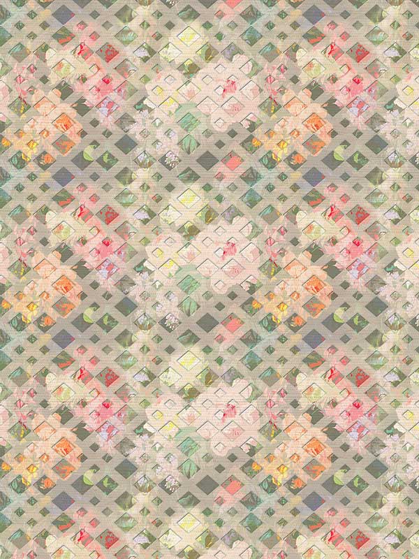 Scalamandre WNM0001DEFO Defosse Trellis Azalea Wallpaper