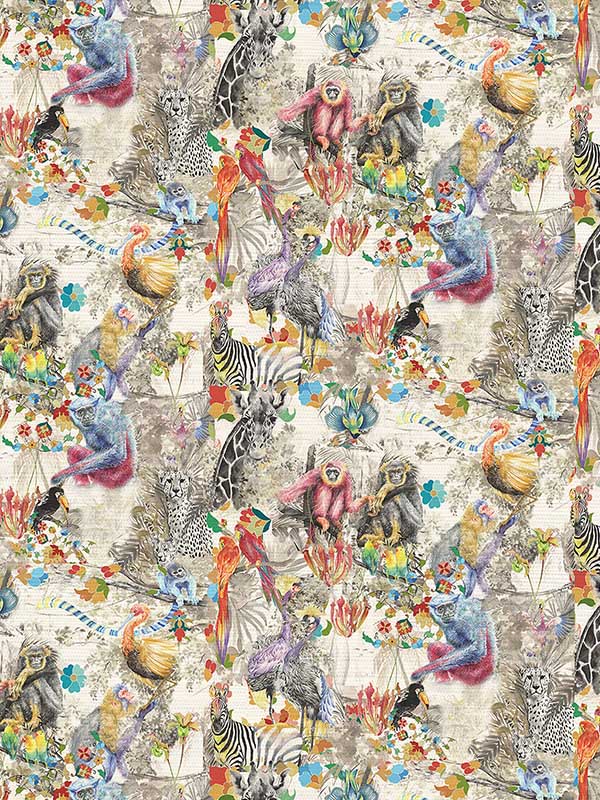 Scalamandre WNM0001MOMB Mombo Rhapsody Multi Wallpaper