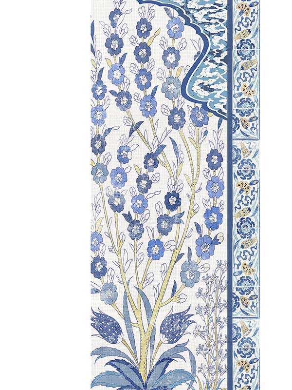 Scalamandre WNM0001TLDR Tree Of Life Dyptich Double Classic Right Panel Wallpaper