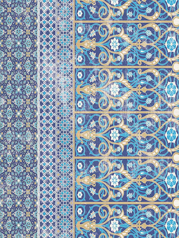 Scalamandre WNM0001TOPB Topkapi Border Classic Wallpaper