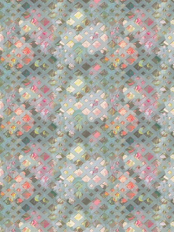 Scalamandre WNM0002DEFO Defosse Trellis Perlblau Wallpaper