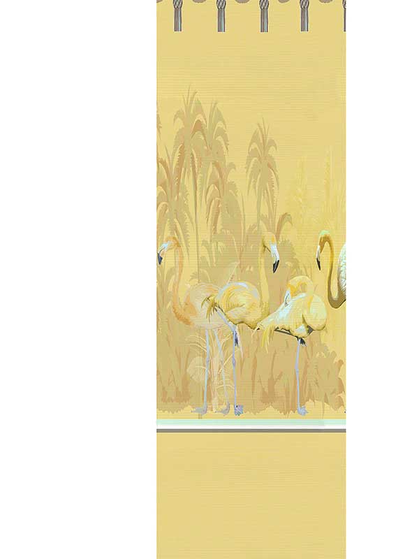 Scalamandre WNM0003PSLP Palm Springs Dyptich Golden Left Panel Wallpaper