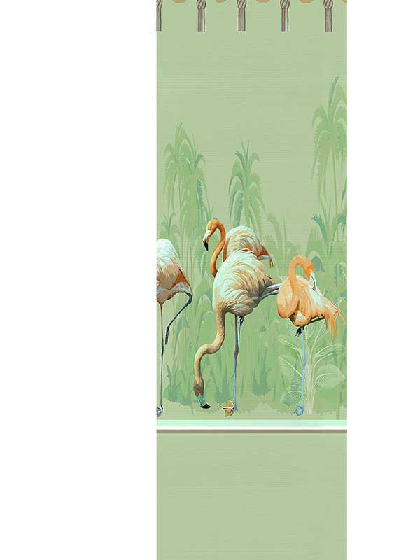 Scalamandre WNM0004PSRP Palm Springs Dyptich Granada Right Panel Wallpaper